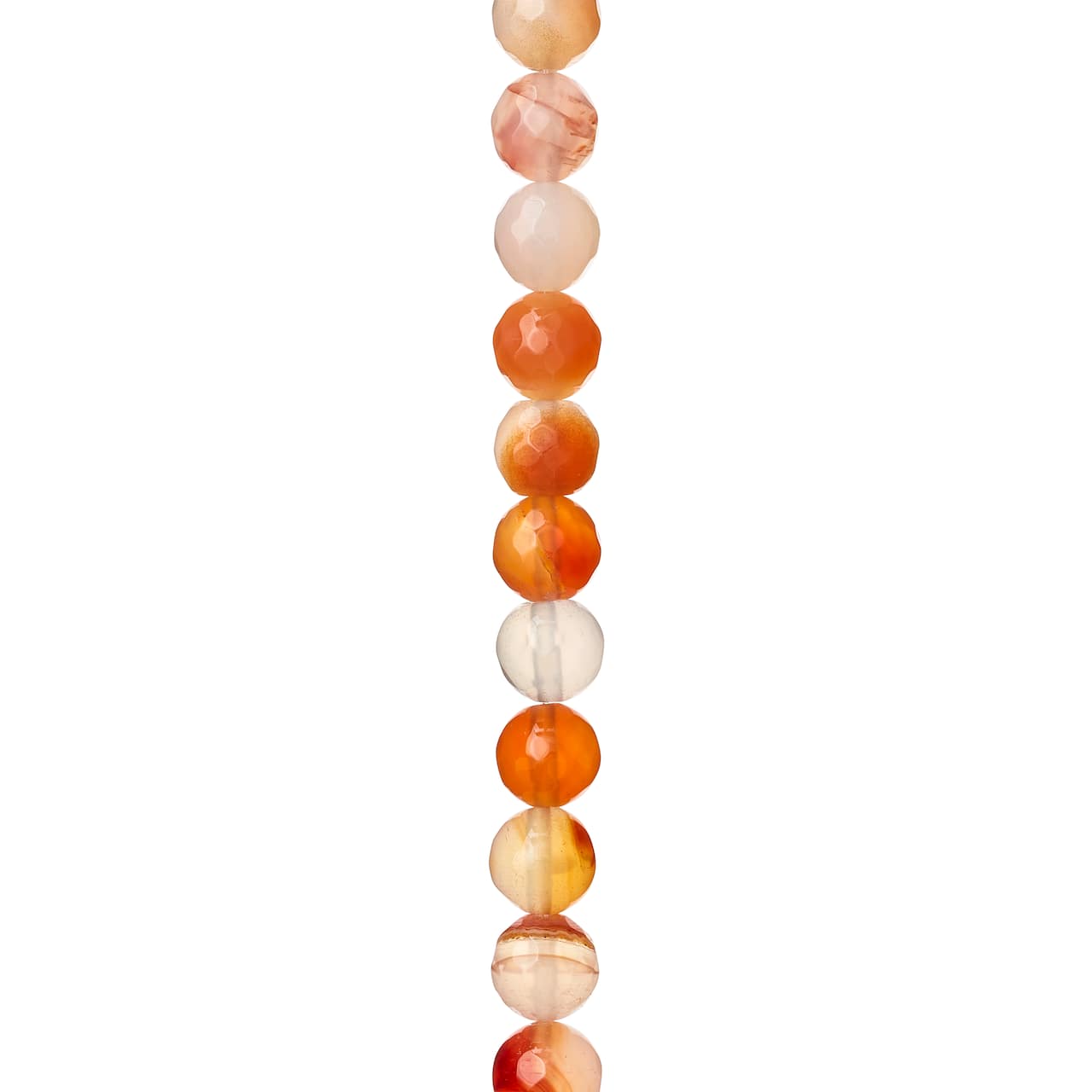 Orange Mixed Agate Round Beads, 8mm by Bead Landing&#x2122;